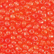 Glas rocailles kralen 8/0 (3mm) Transparent red